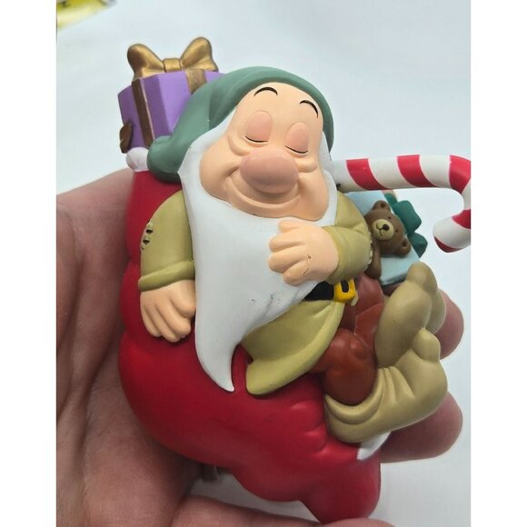 Disney Dopey Christmas Ornament With Gifts & Candy Cane - Picture 1 of 4